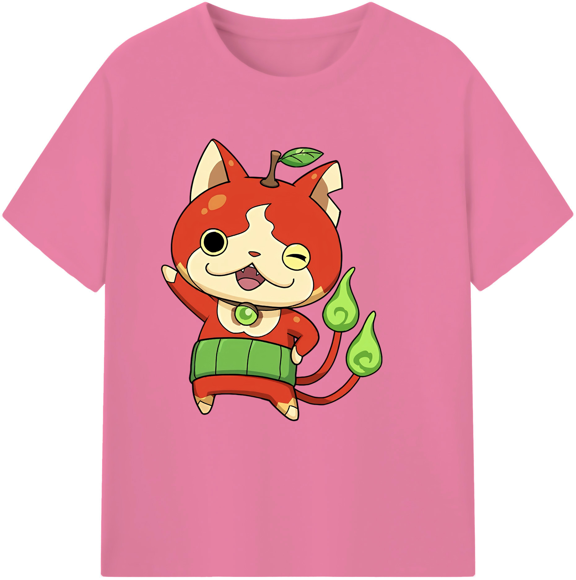 （画像用） 妖怪ウォッチ Yo-kai Watch 綿100％半袖Tシャツ（フロントプリント）